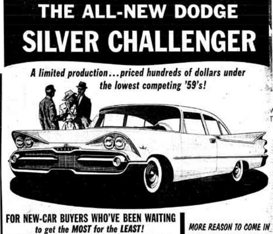 1959 Coronet Silver Challenger
